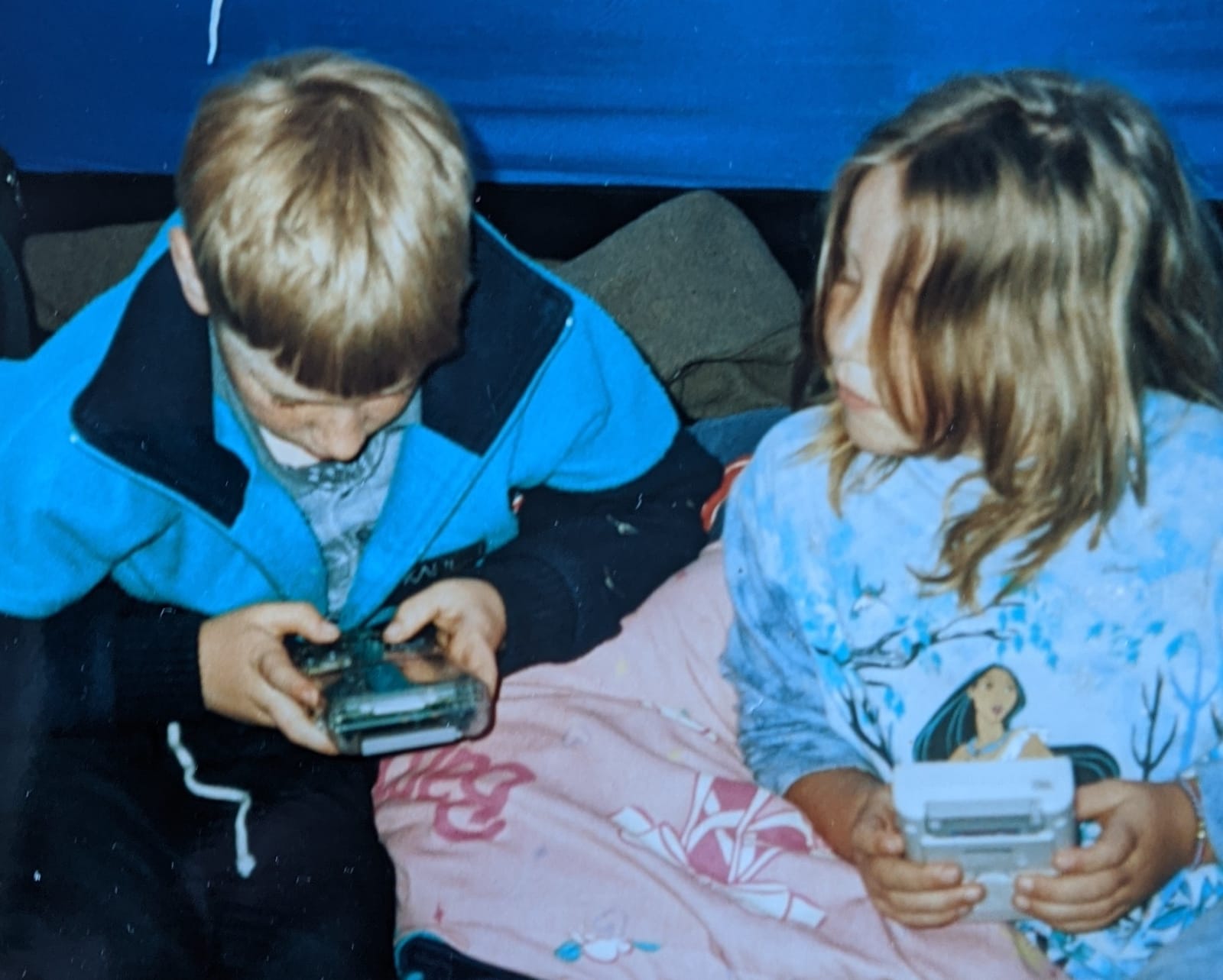 Me playing my GameBoy