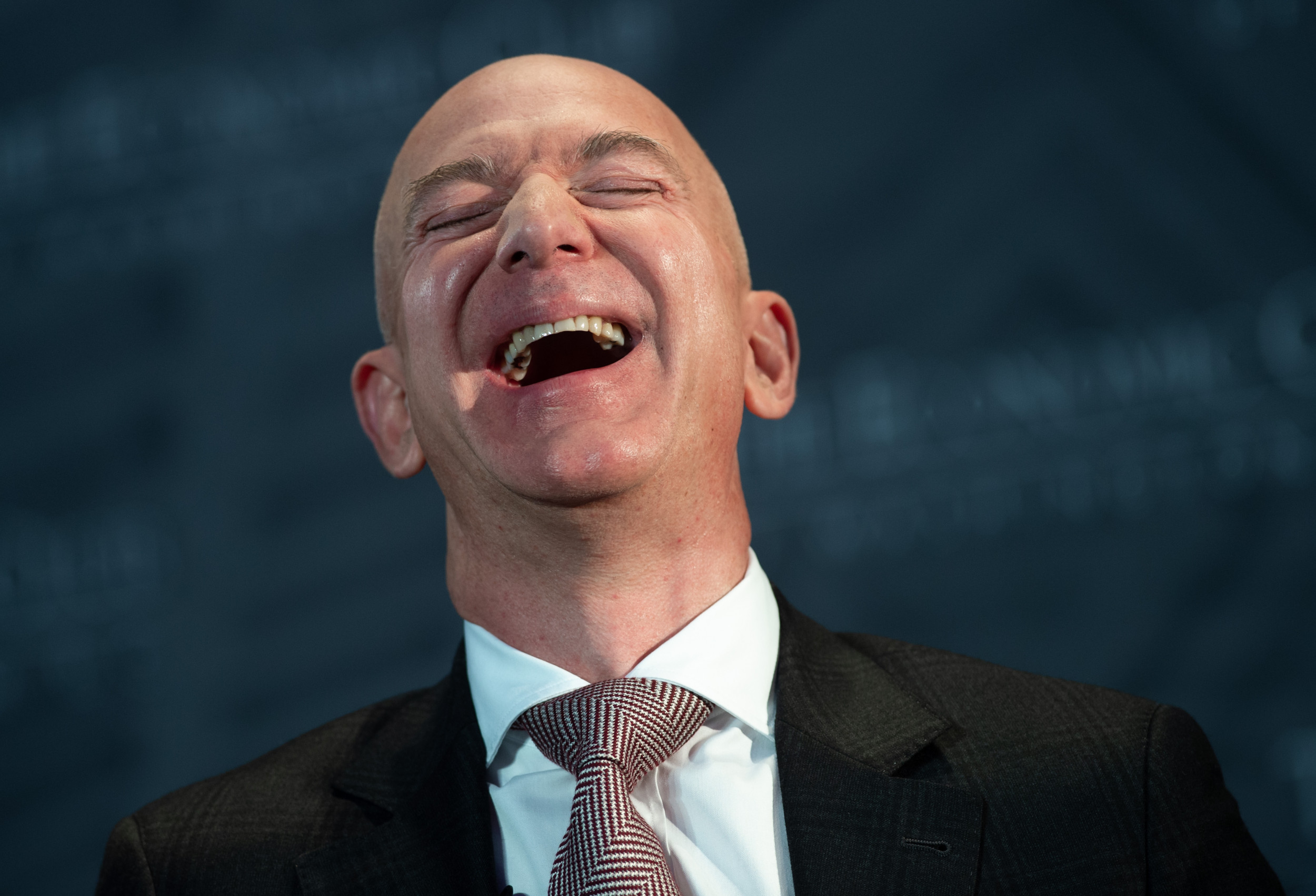 Jeff Bezos is happy